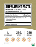 BulkSupplements Organic Chaga Mushroom Extract Powder packaging