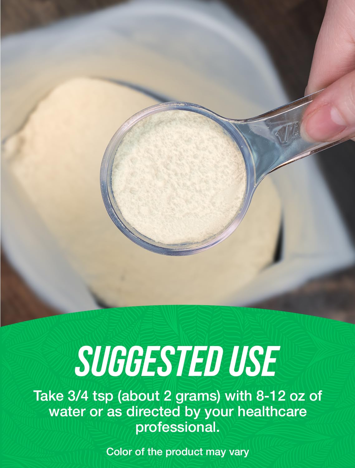 BulkSupplements Organic Irish Sea Moss Powder in a smoothie