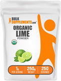 BulkSupplements Organic Lime Powder 272g front view