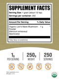 BulkSupplements Organic Lion's Mane Mushroom Powder packaging
