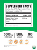 BulkSupplements Organic Maca Powder packaging details
