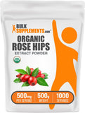 BulkSupplements Organic Rosehip Extract Powder 500g front view