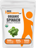 BulkSupplements Organic Spinach Extract Powder 522g front view