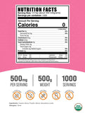 BulkSupplements Organic Stevia Powder 500g packaging