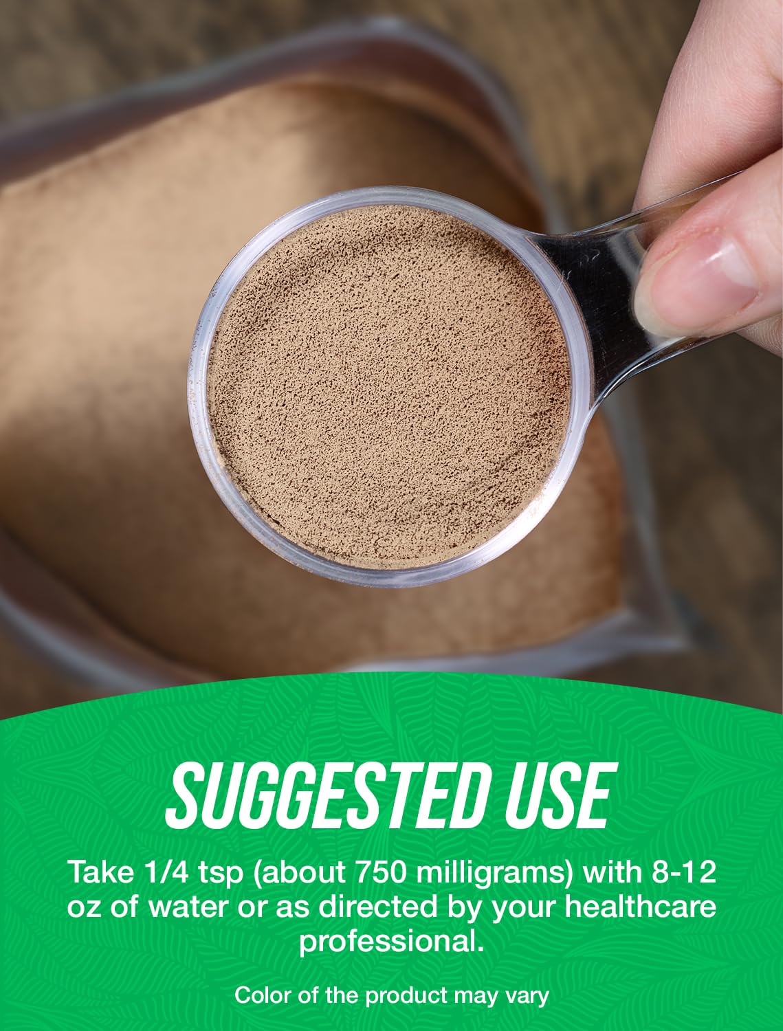 BulkSupplements Organic Stinging Nettle Extract Powder in a glass of water