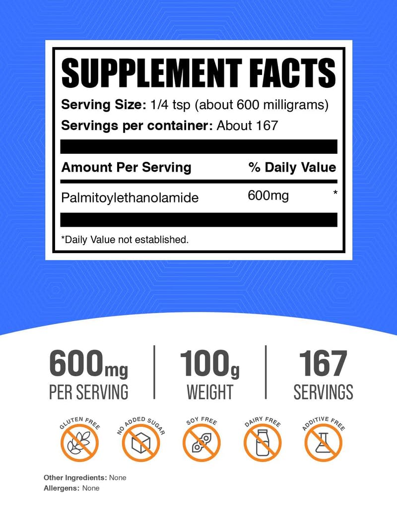 BulkSupplements Palmitoylethanolamide Powder 113g packaging