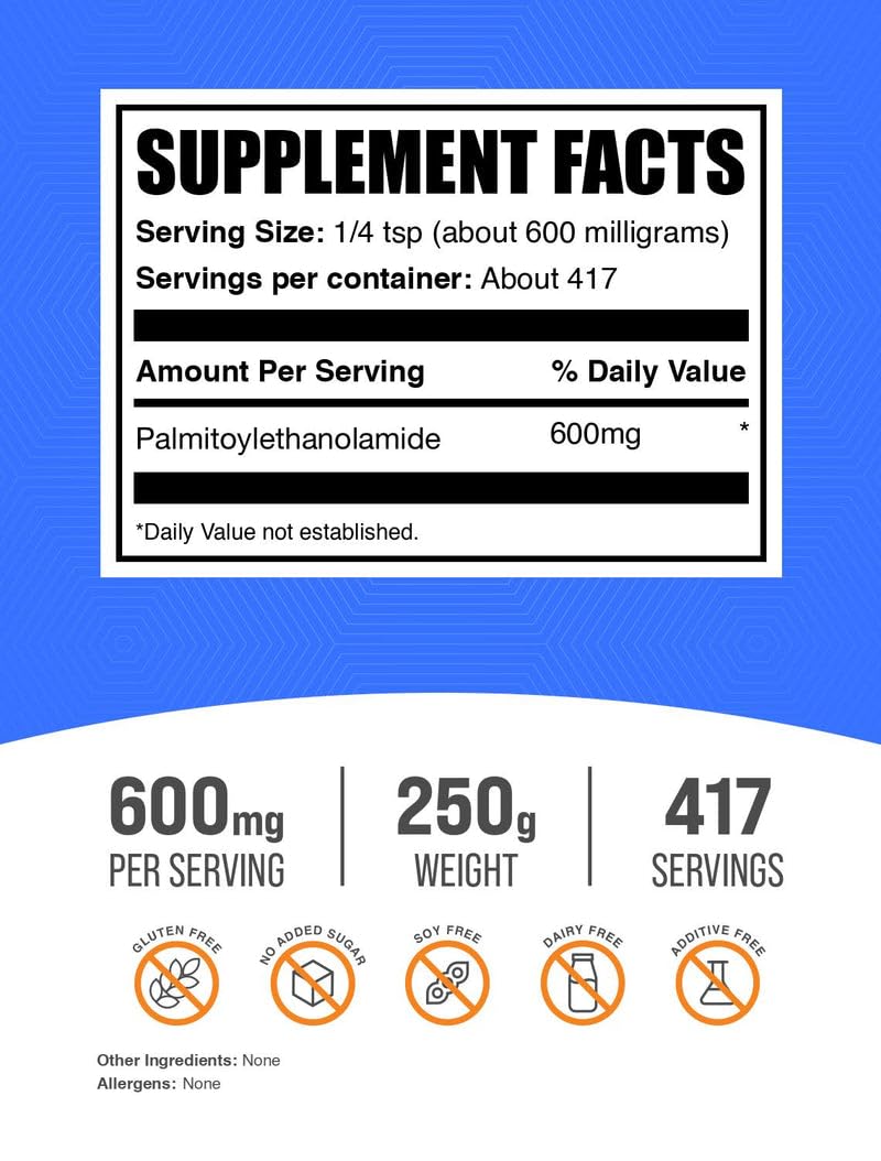BulkSupplements Palmitoylethanolamide Powder packaging