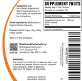 BulkSupplements Papaya Fruit Extract Capsules 10:1 back view