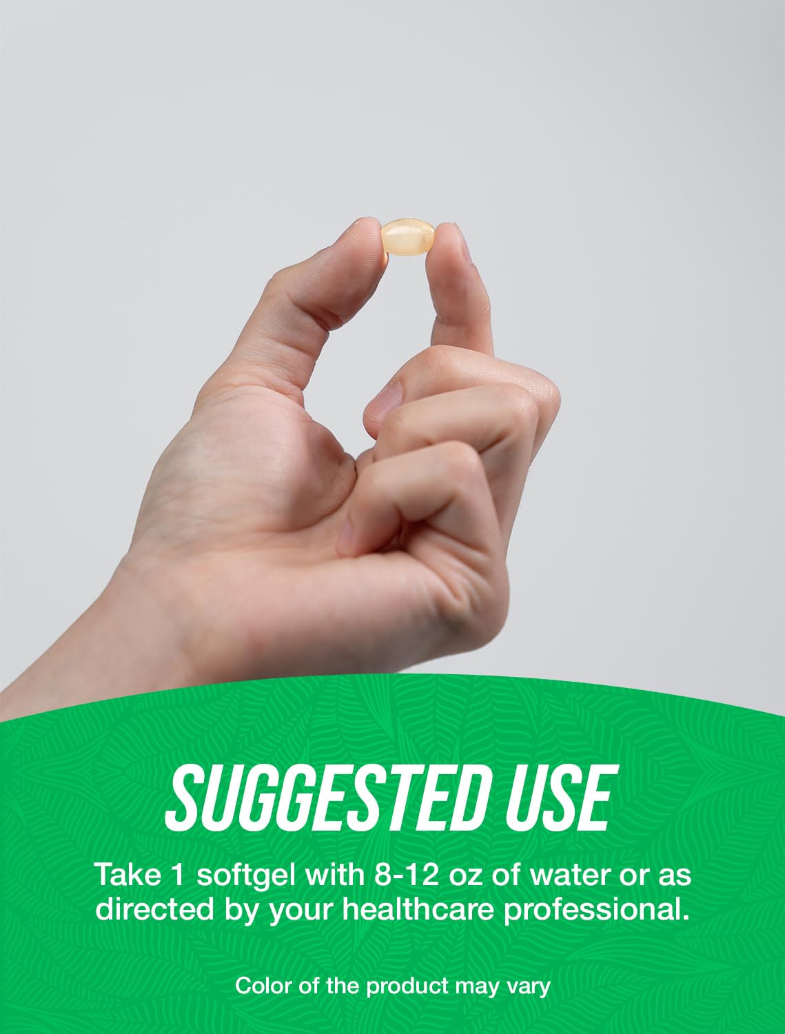 BulkSupplements Peppermint Oil Softgels 50mg close-up of softgel