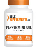 BulkSupplements Peppermint Oil Softgels 50mg front view