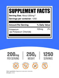 BulkSupplements Potassium Chloride Powder packaging details