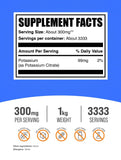 BulkSupplements Potassium Citrate Powder packaging side view