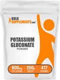 BulkSupplements Potassium Gluconate Powder 272g front view