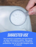 BulkSupplements Pure Biotin Powder 1mg 32g side view