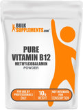 BulkSupplements Pure Vitamin B12 Methylcobalamin Powder 200mcg front view