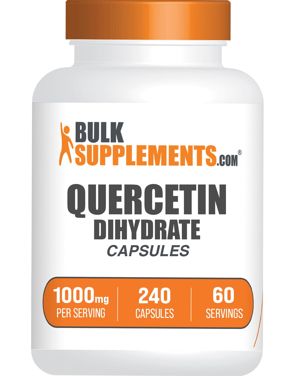BulkSupplements Quercetin 1000mg capsules front view