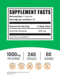 BulkSupplements Quercetin 1000mg capsules side view with label