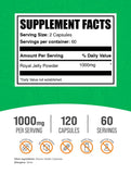 BulkSupplements Royal Jelly Capsules 1000mg side view