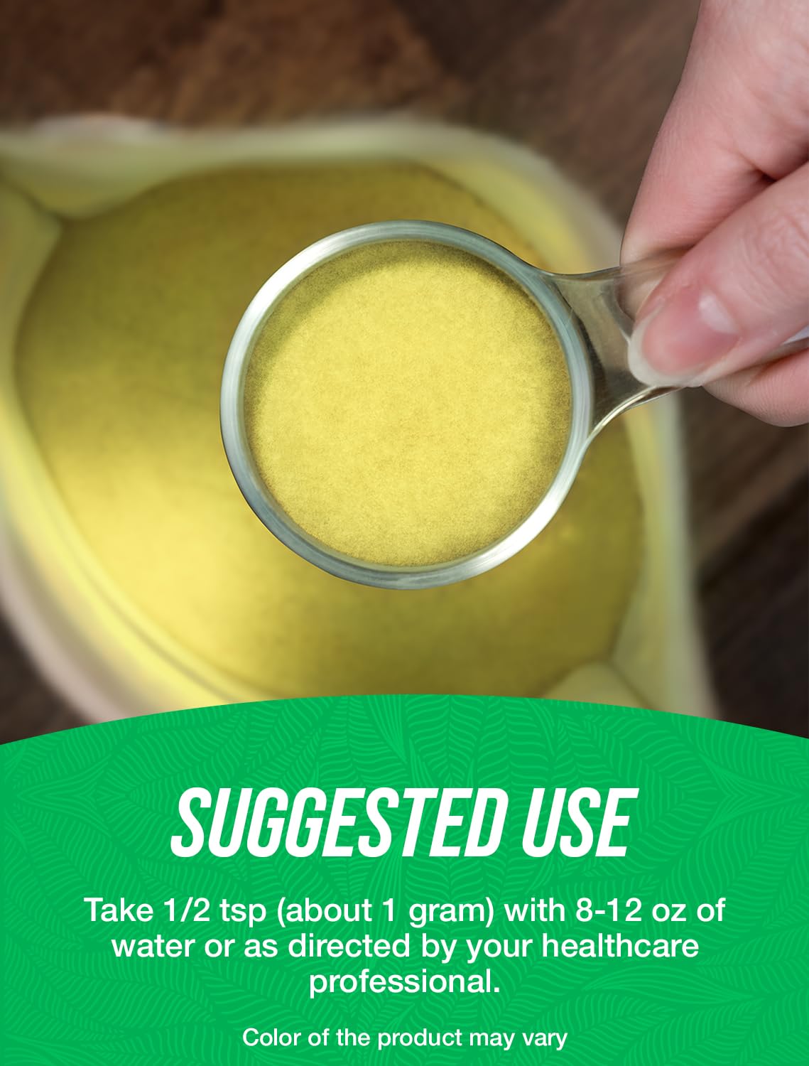 BulkSupplements Royal Jelly Powder in a glass of water