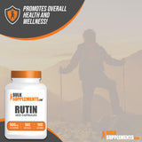 BulkSupplements Rutin 500mg capsules with measuring spoon