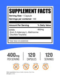 BulkSupplements SAM-e 400mg capsules side view