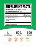 BulkSupplements Saw Palmetto Extract Powder packaging