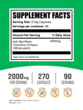 BulkSupplements Sea Moss Capsules side view showing capsule details