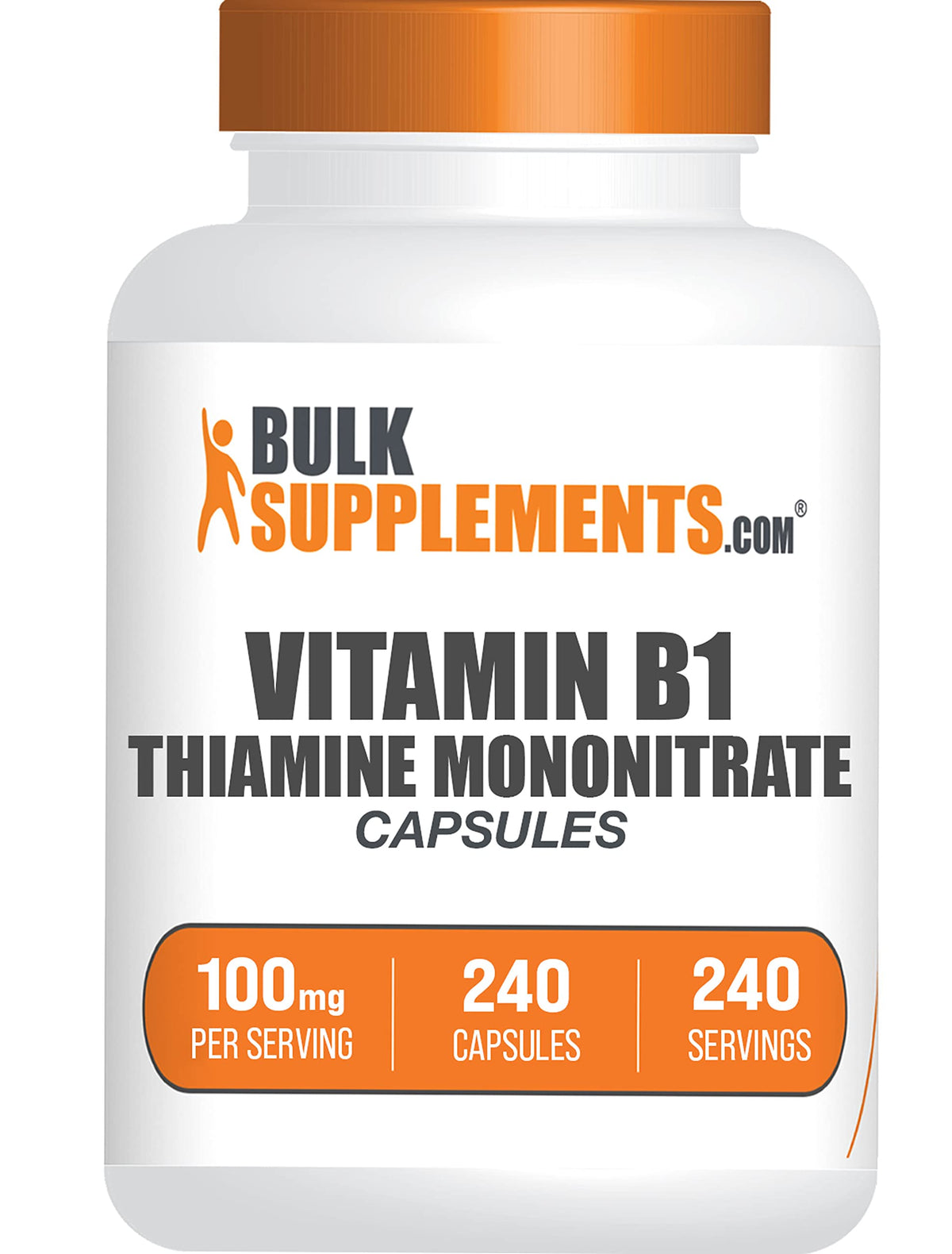 BulkSupplements Thiamine Mononitrate capsules front view