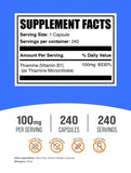 BulkSupplements Thiamine Mononitrate capsules side view