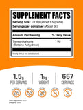 BulkSupplements TMG Powder packaging side view