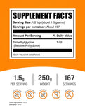 BulkSupplements Trimethylglycine Powder packaging side view