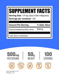 BulkSupplements TUDCA Powder 500mg back view packaging