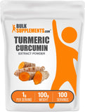 BulkSupplements Turmeric Extract Powder 100g front view