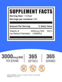BulkSupplements Vitamin A 10000 IU softgels side view