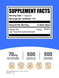 BulkSupplements Vitamin B1 Thiamine HCl 118g side view