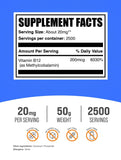 BulkSupplements Vitamin B12 Methylcobalamin Powder packaging