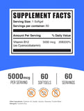 BulkSupplements Vitamin B12 Softgels 5000mcg packaging
