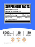 BulkSupplements Vitamin B12 softgels packaging side view