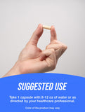 BulkSupplements Vitamin B6 50mg capsules back view