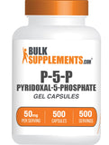 BulkSupplements Vitamin B6 50mg capsules front view