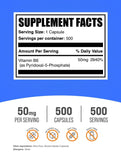 BulkSupplements Vitamin B6 50mg capsules side view