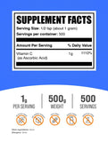 BulkSupplements Vitamin C Ascorbic Acid Powder packaging