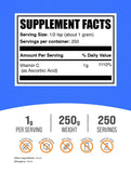 BulkSupplements Vitamin C Powder packaging details