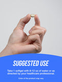 BulkSupplements Vitamin D3 2500 IU softgels side view