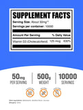 BulkSupplements Vitamin D3 Powder 500g packaging