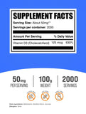 BulkSupplements Vitamin D3 Powder packaging