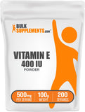 BulkSupplements Vitamin E Powder 400 IU front view