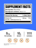 BulkSupplements Vitamin K2 MK7 Powder packaging