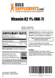 BulkSupplements Vitamin K2 MK7 Powder with measuring spoon