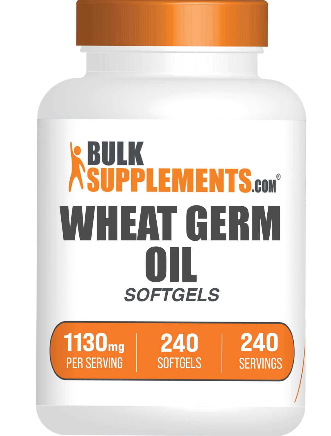 BulkSupplements Wheat Germ Oil Softgels front view